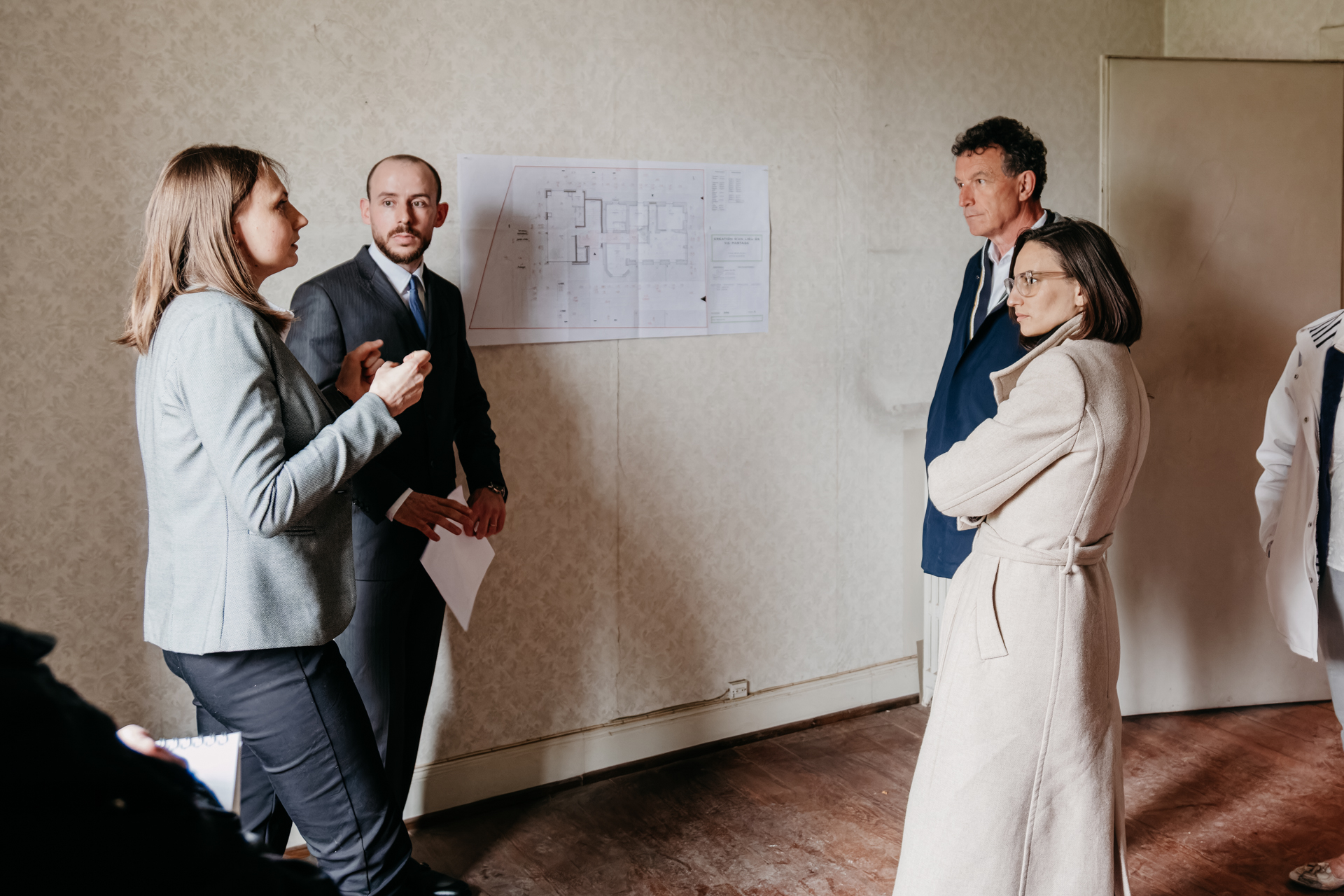 Visite de chantier avec les élus locaux