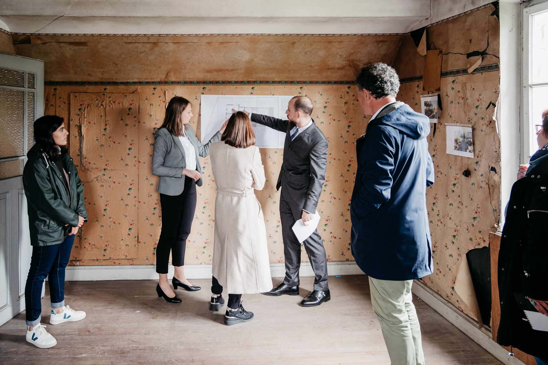 Visite de chantier avec les élus locaux