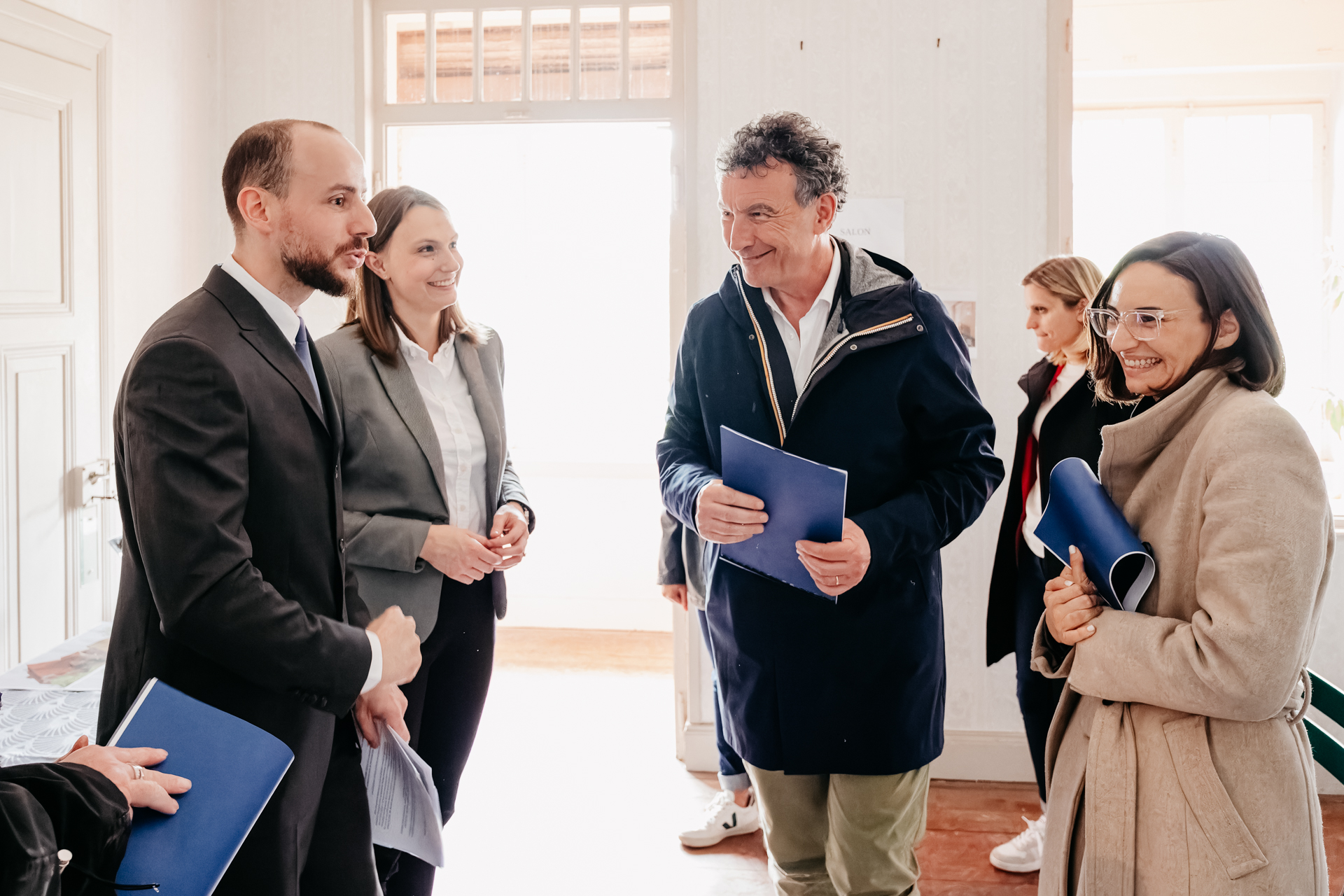 Visite de chantier avec les élus locaux